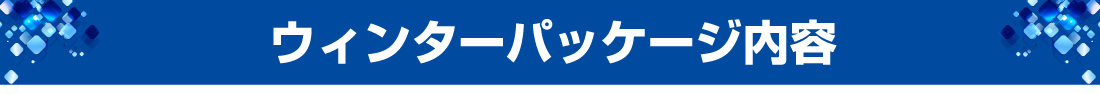 ウィンターパッケージ内容